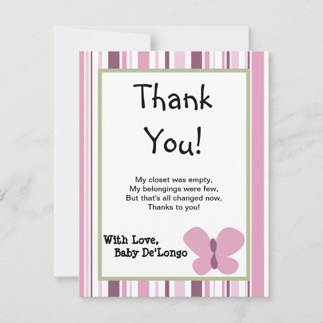 4x5 FLAT Thank You Card Sugar Plum (Front)
