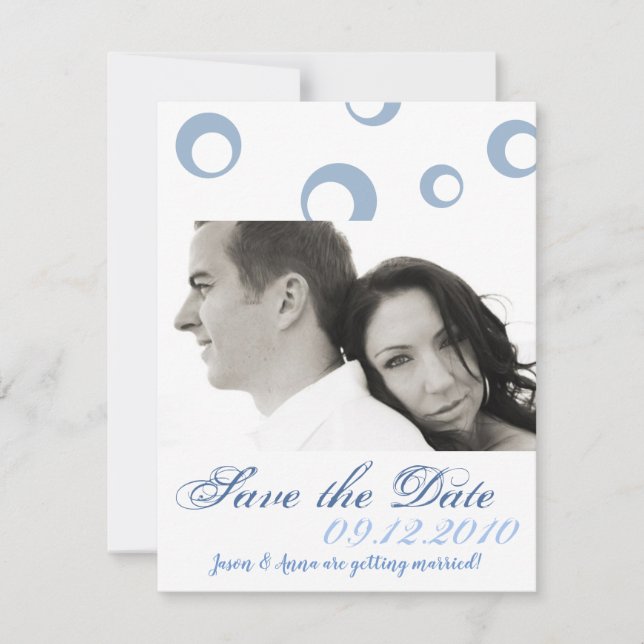 4x5 Save the Date Card Seahorse Sea Ocean Beach (Front)