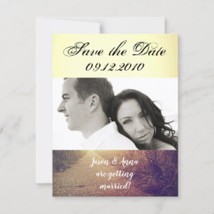 4x5 Save the Date Card Sunrise Pathway Walkway Pat