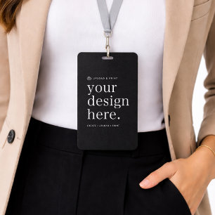 4x6 Badge ID Card   Custom Design Name Badges