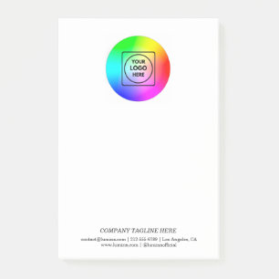 4x6 Custom Logo Branded Sticky Notes Notepad