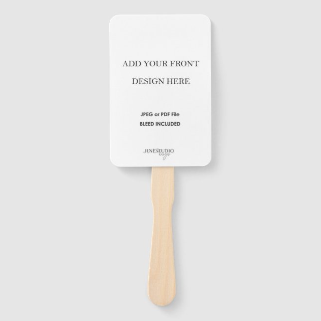 4x6" Double-sided Wedding Fan Program Printing (Front)