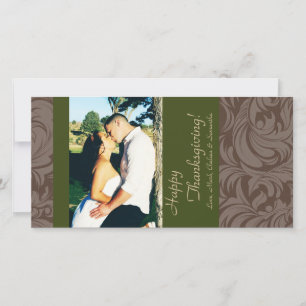 4x8 Autumn Tree Foliage PHOTO Thanksgiving Card