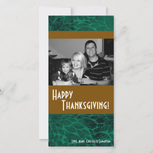 4x8 Autumn Tree Foliage PHOTO Thanksgiving Card