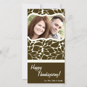 4x8 Autumn Tree Foliage PHOTO Thanksgiving Card