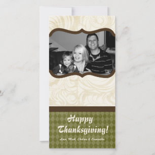 4x8 Autumn Tree Foliage PHOTO Thanksgiving Card