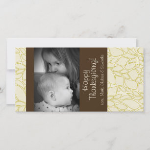 4x8 Autumn Tree Foliage PHOTO Thanksgiving Card