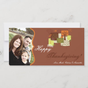 4x8 Autumn Tree Foliage PHOTO Thanksgiving Card