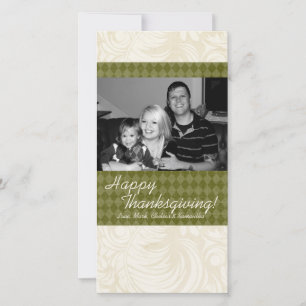 4x8 Autumn Tree Foliage PHOTO Thanksgiving Card