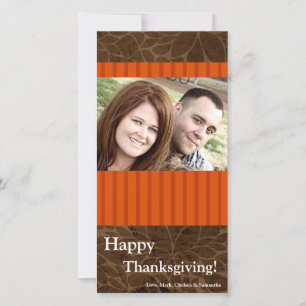 4x8 Autumn Tree Foliage PHOTO Thanksgiving Card