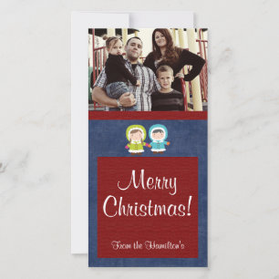 4x8 Christmas Kids PHOTO Card