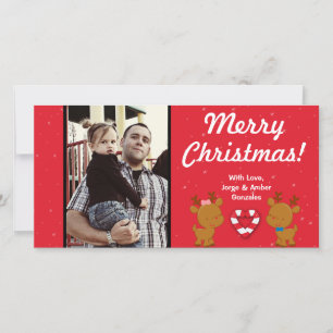 4x8 Christmas Ornaments PHOTO Card