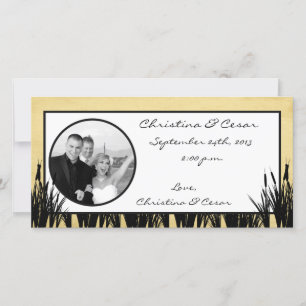 4x8 Engagement Photo Announcement Cattail/Dragonfl