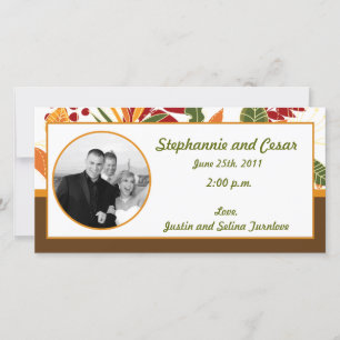 4x8 Engagement Photo Announcement Fall Foliage Lea