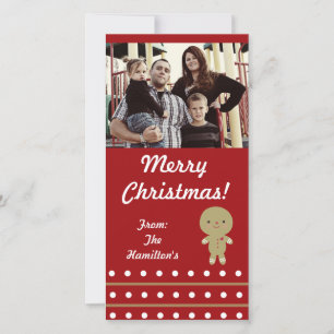 4x8 Ginger Bread Man PHOTO Card