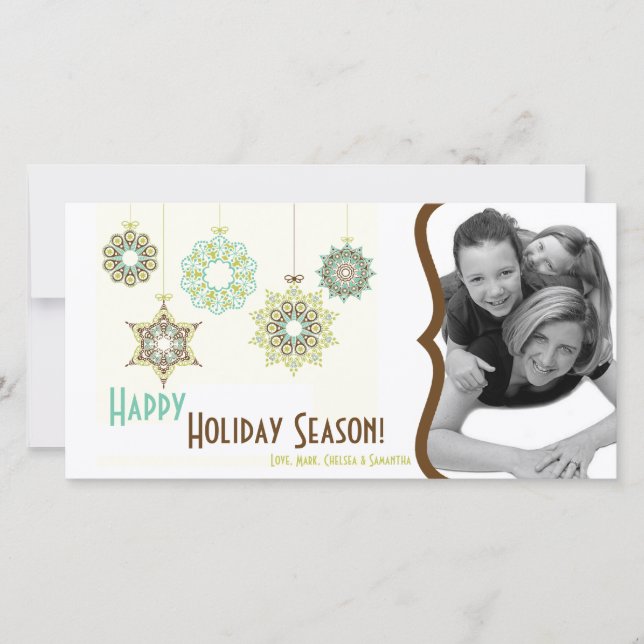 4x8 New Years Eve Christmas Holiday PHOTO Card (Front)