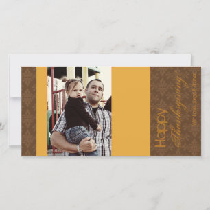 4x8 Yellow Autumn Foliage PHOTO Thanksgiving Card