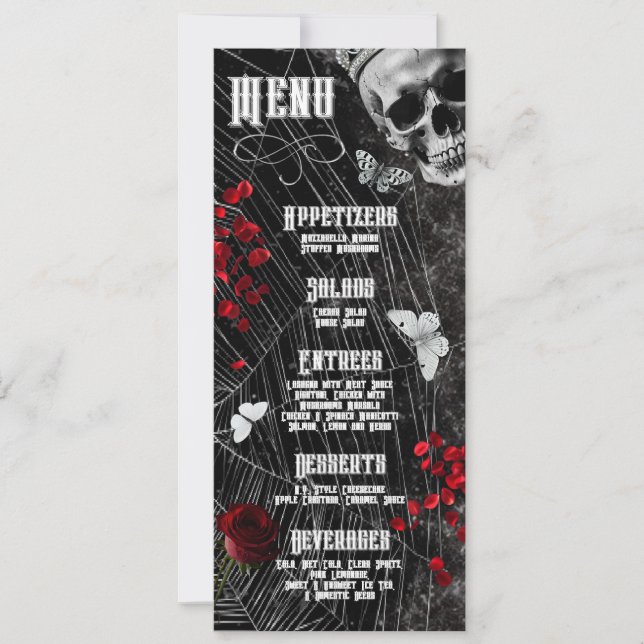 4x9.25 Menu Cards Haunting Adeline Zade Meadows Za (Front)