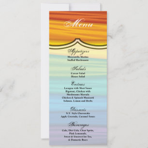4x9.25 Menu Cards lgbtq rainbow flag lesbian gay b
