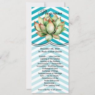 4x9.25 Program Cards Boho Cacti Cactus Succulent B