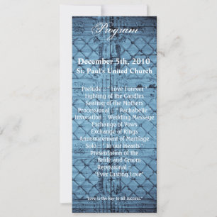 4x9.25 Program Cards Rustic Tin Panel Ceiling Coun