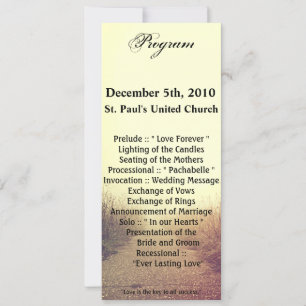 4x9.25 Program Cards Sunrise Pathway Walkway Path