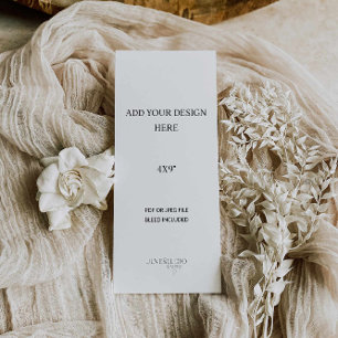 4x9" Menu or Program Printing 