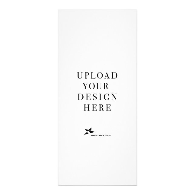 4x9 Portrait Rack or Menu Card (Front)