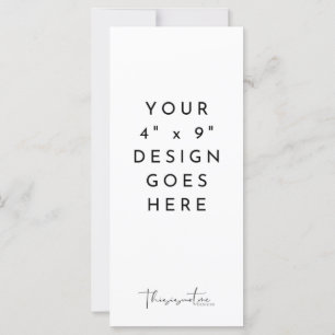 4x9" Program Menu Template