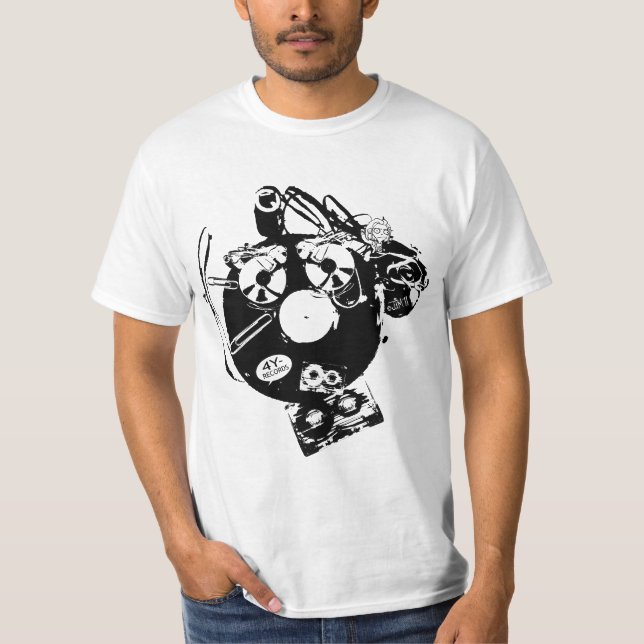 4y-Records "Angry Format" T-shirt (Front)