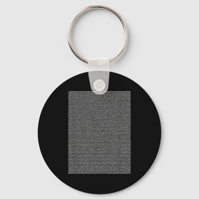 5000 Stellen Pi Shirt Maths Gift Teacher Maths  Key Ring (Front)