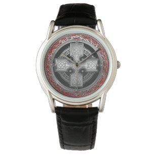 [500] Ancient Celtic Sacred Silver Knot Cross Watch