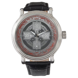 [500] Ancient Celtic Sacred Silver Knot Cross Watch