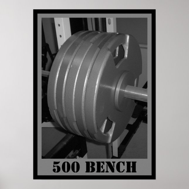 500 BENCH Weightlifting Poster (Front)