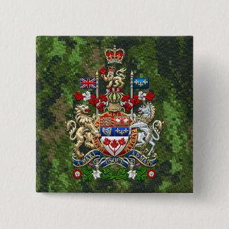 [500] Canada Coat of Arms [3D] 15 Cm Square Badge
