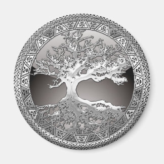[500] Celtic Tree of Life [Silver] Magnet