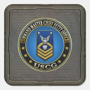 [500] CG: Command Master Chief Petty Officer (CMC) Square Sticker