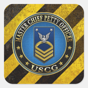 [500] CG: Master Chief Petty Officer (MCPO) Square Sticker