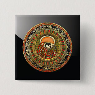 [500] Egyptian Sun God Ra 15 Cm Square Badge