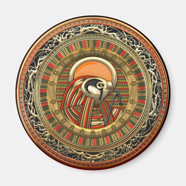 [500] Egyptian Sun God Ra Magnet (Front)