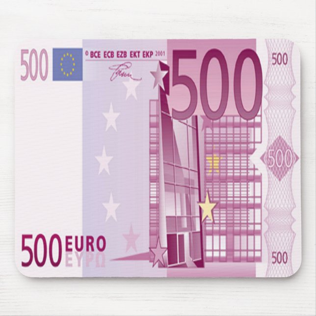 500 Euro Bill Mouse Pad (Front)