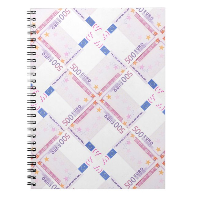 500 euro pattern notebook (Front)