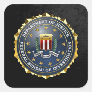 [500] FBI Special Edition Square Sticker