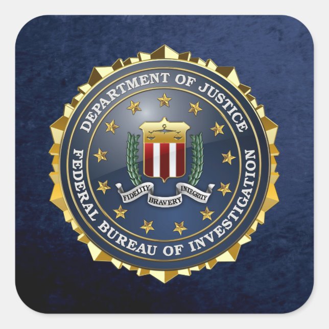 [500] FBI Special Edition Square Sticker (Front)