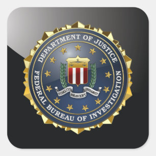 [500] FBI Special Edition Square Sticker