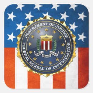 [500] FBI Special Edition Square Sticker