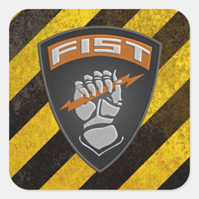 [500] Forward Observer (FIST) [Patch] Square Sticker (Front)
