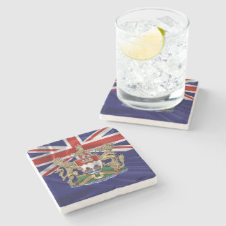 [500] Hong Kong - 1959-1997 Coat of Arms Stone Coaster