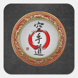 [500] Japanese calligraphy - Karate-do Square Sticker