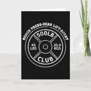 500 Lbs Pound Club Gym Weightlifting Dead Lift Ben Card